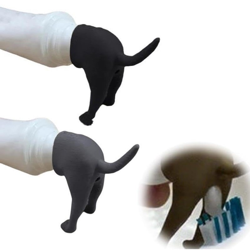 3PCS Poop Dog Butt Toothpaste Topper Creative Toothpaste Topper Dog