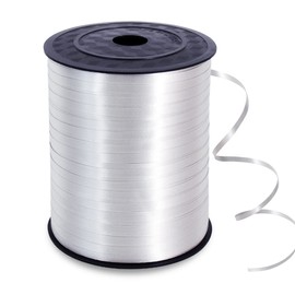 TONIFUL TONIFUL 500 Yards Curling Ribbon-Balloon Ribbon-Balloon String for Art&Craft Decor,Gift Wrapping,Ribbons and Bows for Christmas New Year Birthday Gifts (Silver)