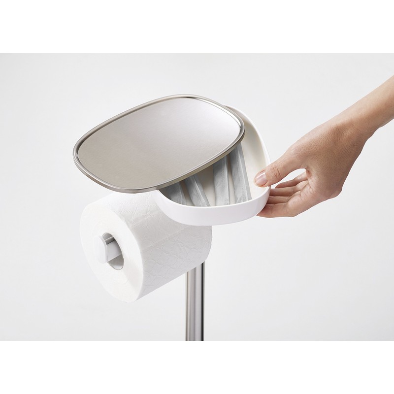 Joseph Joseph EasyStore Butler Toilet Paper Holder Stand and Flex