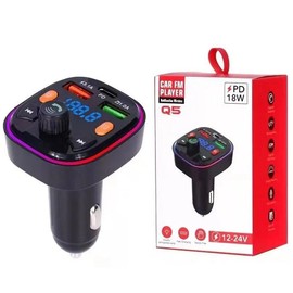 Bluetooth-FM-Transmitter für das Auto, mit Freisprecheinrichtung – MP3-Player, Dual-USB-Port 3.1 A, schnelles Laden, Spannungsanzeige, kabelloses Streaming