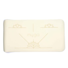 Myga RY1338 - Alignment Yoga Pad Mat - Non-slip Pads for Extra Cushioning with your Knee - Elbow and Hand Support - 66 x 34 cm - 5mm Thickness - Cream