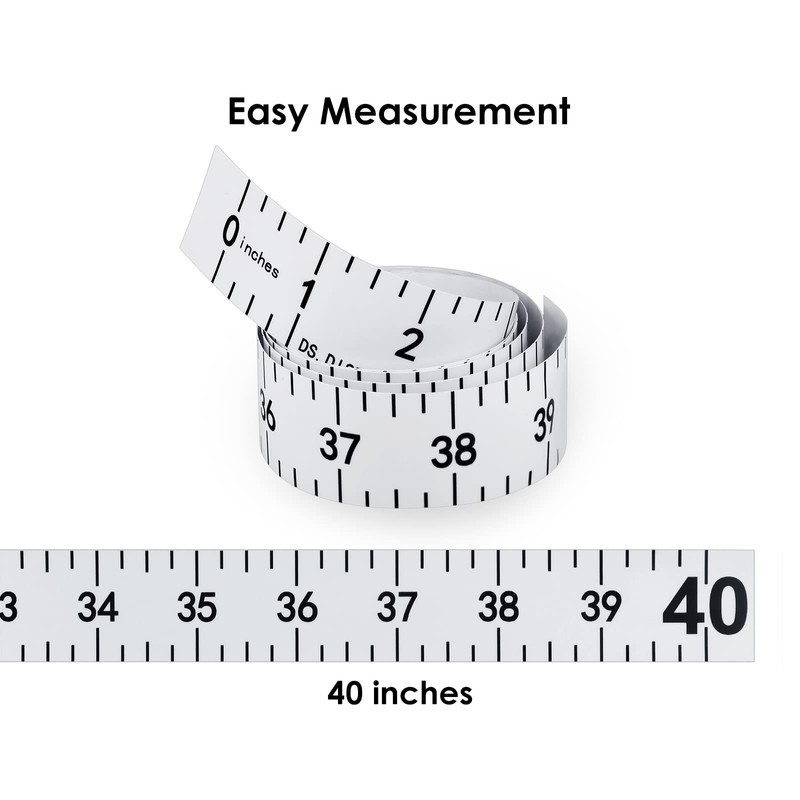 DS. DISTINCTIVE STYLE Fish Ruler Sticker 40-Inch Waterproof Adhesive Ruler