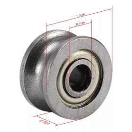 generic Polea Guía Rodamiento Bolas Con Ranura En U U624zz 10 Piezas