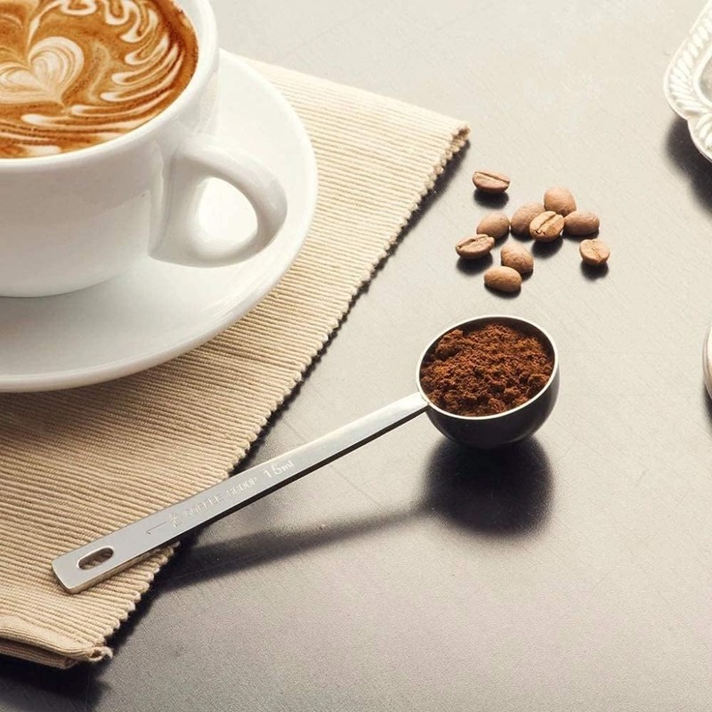 Jasni Stainless Steel 1 Tablespoon Measuring Coffee Scoop Spoon, Set