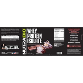 NutraBio NutraBio Whey Protein Powder Isolate Supplement C 25g of Protein Per Scoop with Complete Amino Acid Profile - Soy and Gluten Free - Zero Fillers and Non-GMO - Chocolate Dipped Macaroon- 2 Lbs.