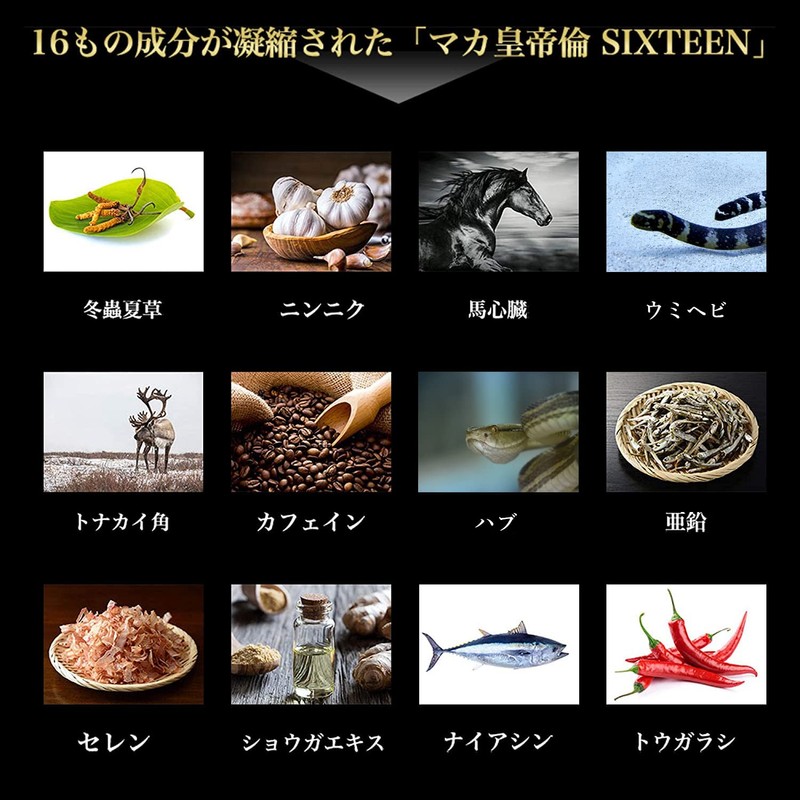 MDCメタボリック マカ皇帝倫SIXTEEN マカサプリ (300粒×3袋) お徳用 (マカ/亜鉛/スッポン/L-アルギニン) 男性 元気な体へ 頼れるパワーサプリ