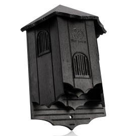 VIREESR Wooden Castle Bat Houses for Outside Bat Box for Outdoors - Large Thr...