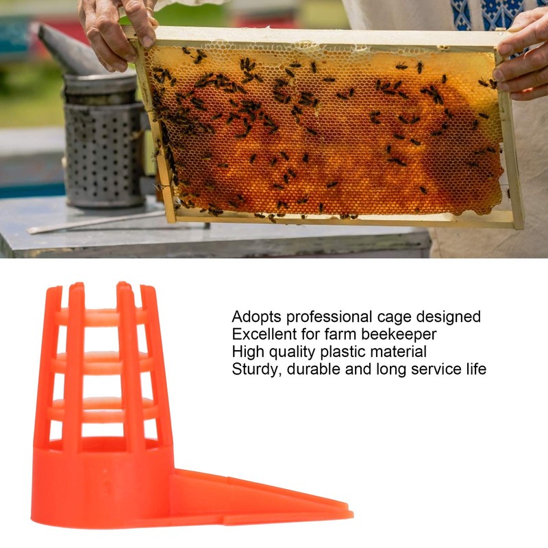 250Pcs Queen Bee Cage Bee Queen Plastic Opening Queen Bee