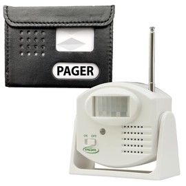 Smart Caregiver Wireless Monitor with 2 Nurse Call Buttons - Cordless Monitor with Two Call Buttons Alerts Caregiver up to 300 ft Away - Know When They Need Help! (Motion Sensor to Pager)