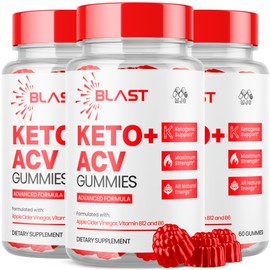 (3 Pack) Blast Keto ACV Gummies, Blast ACV Keto Gummys Advanced 1000MG Chewable Vitamin Supplement - All Natural ACV Formula for Energy and Fitness Max Strength Formula with Vitamin B12 (180 Gummies)