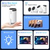 HY300PRO Mini Projector with WiFi and Bluetooth, 4K Support Smart