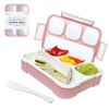 IHANA Bento Lunch Box Food Snack Container with 4 Leakproof