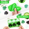 Webake Shamrock Silicone Mold, 6-Caivty Shamrock Mold for Chocolate, Candy,