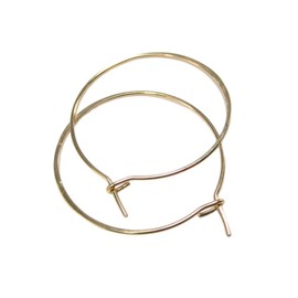 Large Gold Hoop Earrings Thin Gold Wire