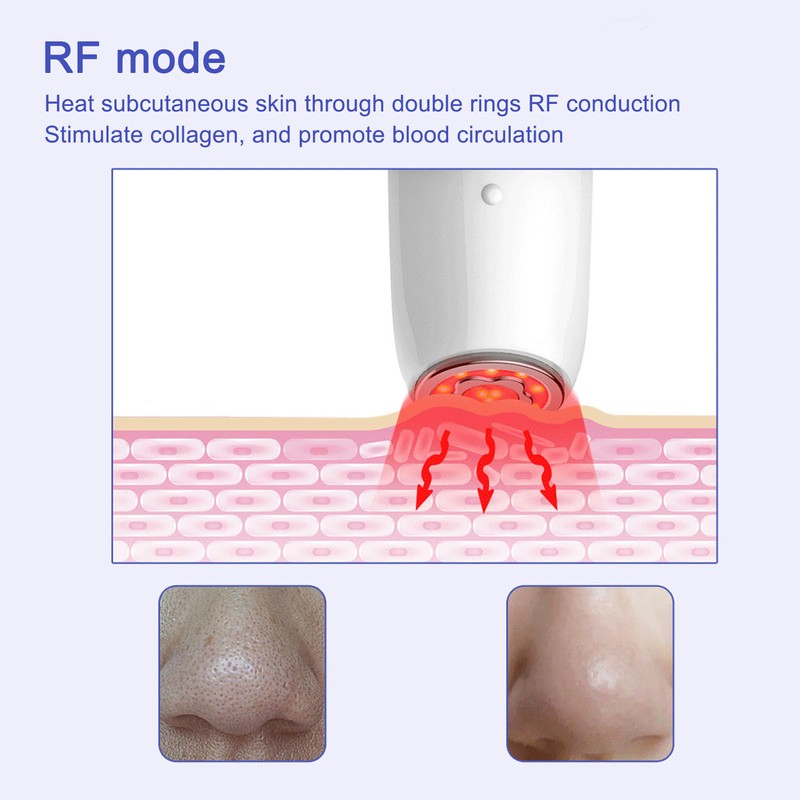 EMS Microcurrent Face Beauty Machine Red Blue Light RF Skin