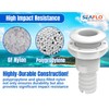 SEAFLO 1-1/8", White (2-Pack) Thru Hulls Fitting Thru-Hull with Check