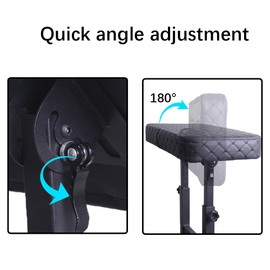 XXL Tattoo Armrest Stand Height Adjustable Soft Tattoo Armrest with Magnetic Adjustable Tattoo Table Station for Tattoo Supplies, Professional Tattoo Furniture (Armrest Stand+One tray)
