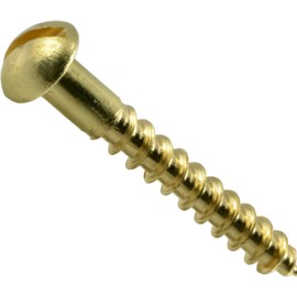 Hard-to-Find Fastener 014973132149 Slotted Round Wood Screws, 8 x 1-1/4, Piece-25