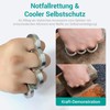 2 Stück Fidget Ring Set für Erwachsene, Faltbare 4-Finger Ringe,