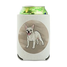 French Bulldog Smiling Pet Dog Can Cooler - Drink Sleeve Hugger Collapsible Insulator - Beverage Insulated Holder