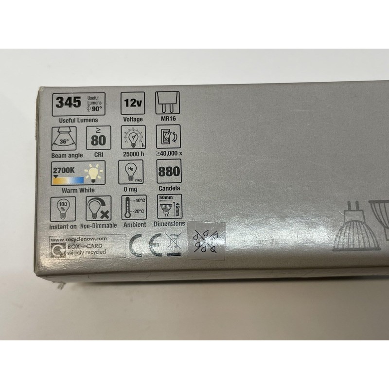 Replacement for Pack of 2 Wickes LED MR16 Lamp 4.8W