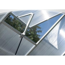 Pergart Automatic Roof Ventilation / Window Regulator Thermal Vent for Vitavia Greenhouses, Blank Aluminium