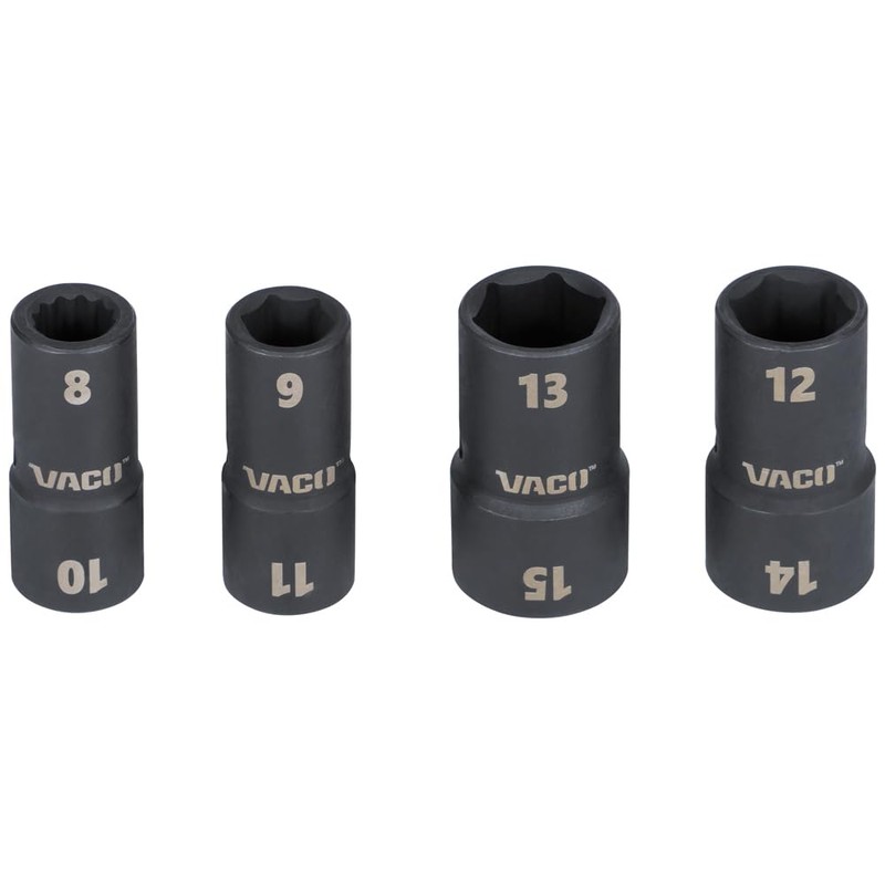VACO VAC4102 10-Piece 2-in-1 Impact Flip Socket Set with Case,