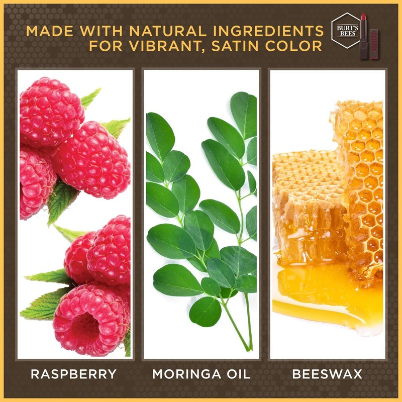 Burt's Bees 100% Natural Moisturizing Lipstick, Russet River, 1 Tube