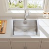 HOTIS 22x18 Inch Drop In Kitchen Sink, Stainless Steel Handmade