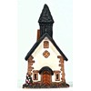 Midene Ceramic Smoker House, Handmade, Artistic Miniature, Chapel in Tyrol,