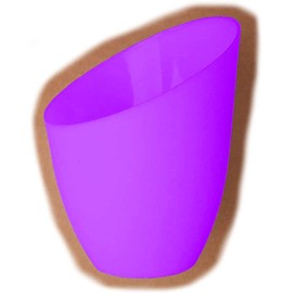 Velouer 2 Pack Plastic Lampshade, 5.7 inch High, 4.1inch Diameter, 1.65 inch Fitter, Replacement Plastic Lamp Shade for LED Floor Lamp [Large Purple], Large Pink