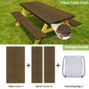 Picnic Table Cover with Bench Covers Camping Essentials Waterproof Windproof