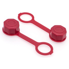 MEAJOO 2PCS Gas Can Vent Caps, Gas Can Cap,Rear Vent Screw Caps for Replacement Gas Can, Gas Can Screw Vent Cap, Fit for Most Fuel Diesel Kerosene Jugs(Red)