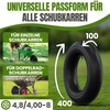 TENE Premium 4.8/4.00-8 Hose for Wheelbarrows, Lawnmowers and More -