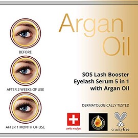 Eveline Eveline sos lash booster eyelash serum 5in1 with argan oil