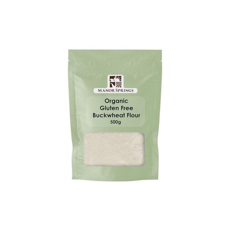 Gluten Free Organic Buckwheat Flour 500g by Manor Springs