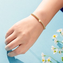 ALoveSoul 16th Birthday Gifts for Girls Adjustable Sterling Silver 16 Beads Bracelet Birthday Presents for 16 Year Old Girls