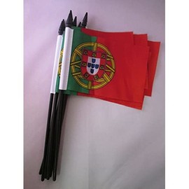AZ Flag Portugal 15 x 10 cm Pack of 10 Mini Flag 10 x 15 cm