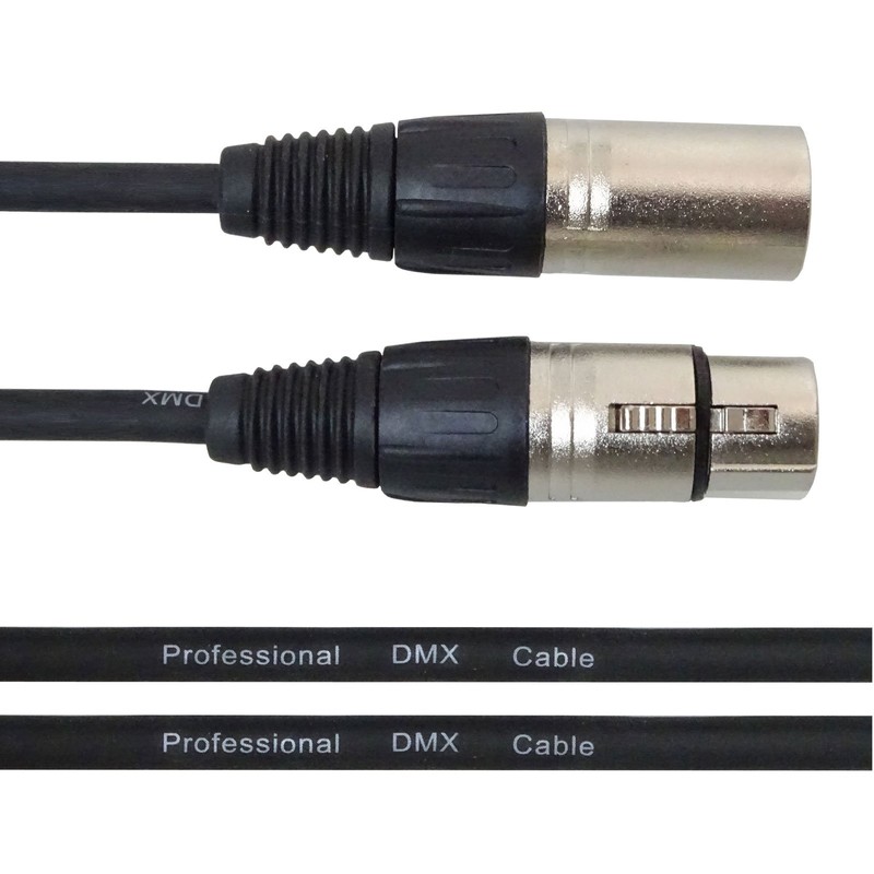 Keepdrum 3x DMX Cable 3 Pin XLR Cable Control 100