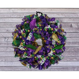 Mardi Gras Wreath