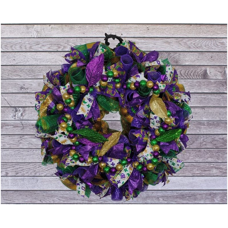 Mardi Gras Wreath