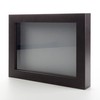 Dark Brown 18x22 Shadow Box Solid Wood Display Frame with