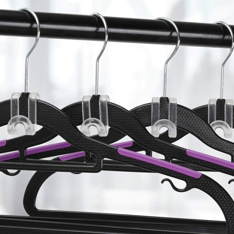 Mlici 70 Pack Connector Hooks for Hanger, Transparent Stackable Clothes