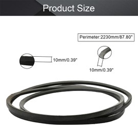 Othmro SPZ2240 Drive V Belt Inner Perimeter Industrial Drive Belt Rubber Lawn Mower Belt Drive for Replacement Upper Gear Triangle Rubber Lawn Industrial Deck 2240mm 1 Piece