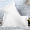 2Pcs Mulberry Silk Pillowcase Cover for Hair Charmeuse Hypoallergenic White