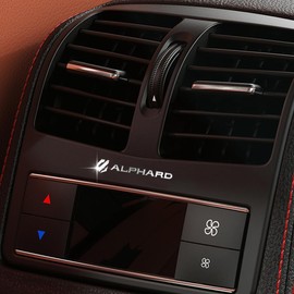 Alphard Exclusive Emblem, Car Logo Decoration Stickers, Metal Decorative Logo Badge Stickers, Alphard 20 Series 30 Series 40 Series Custom Accessories, Interior Parts, Stylish, Free DIY Installation