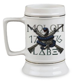 Stay Frosty Enterprises Molon Labe Come and Take Them Est 1776 28 oz Ceramic Beer Drinking Stein