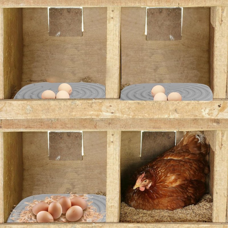 4 Pcs Washable Chicken Nest Pads, Reusable Nesting Mats for
