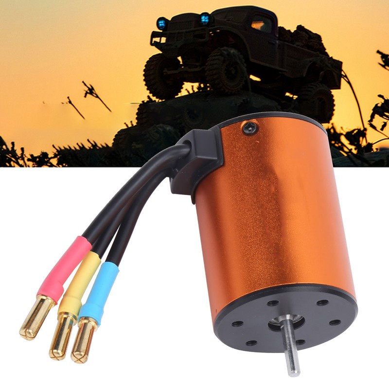 Waterproof RC 3650 4300KV 4 Poles Sensorless Brushless Motor for