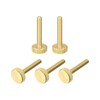 sourcing map Pack of 5 Knurled Screws M4 x 25
